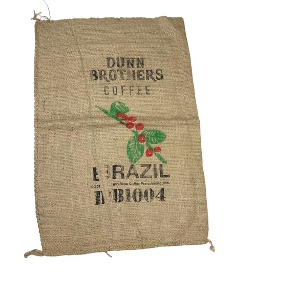 BRAZIL Coffee Bean Burlap Bag Wall Decor Approximately 30.5”x 18.5”Dunn BroThers - Picture 6 of 6